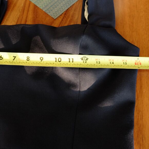 Cameron Blake by Mon Cheri Bridals Jumpsuit Sz 8 Navy Blue  *READ NOTES* - Picture 10 of 14